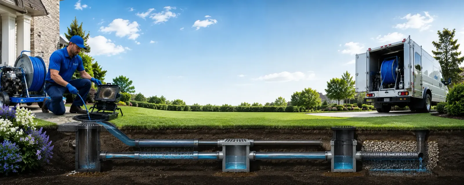 Outdoor drain cleaning information for Ransom, IL